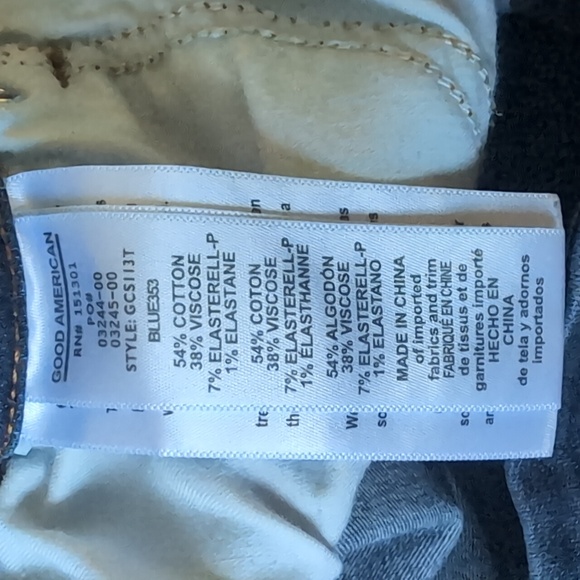 Good American Jeans Good Curve High Waist Skinny Sz 15/33 - Picture 3 of 8